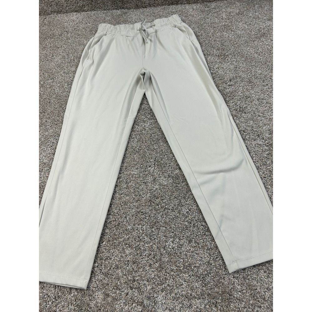 Spyder Active Womens Small Beige Straight Leg Athletic Pants Drawstring #0601